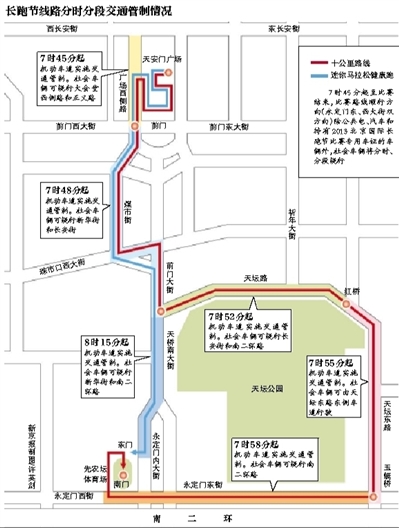 北京长跑节路线图图片